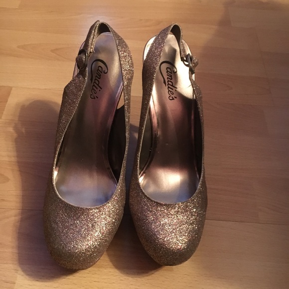 Glitter sling back Pumps - Picture 3 of 6